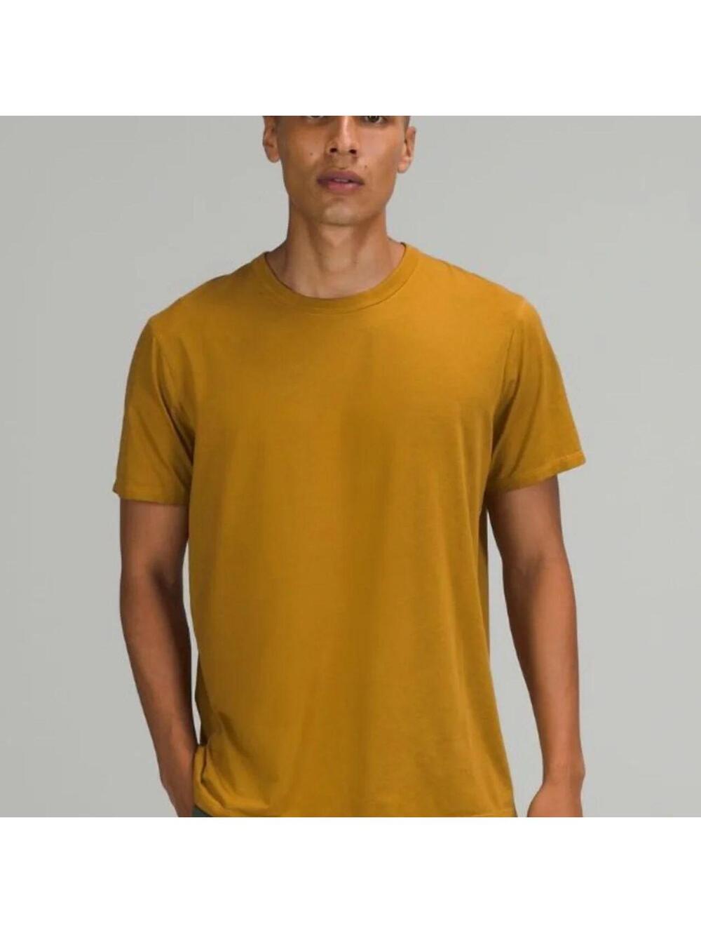 Lululemon Fundamental T-Shirt Gold Spice Men's Large Lightweight Performance Tee